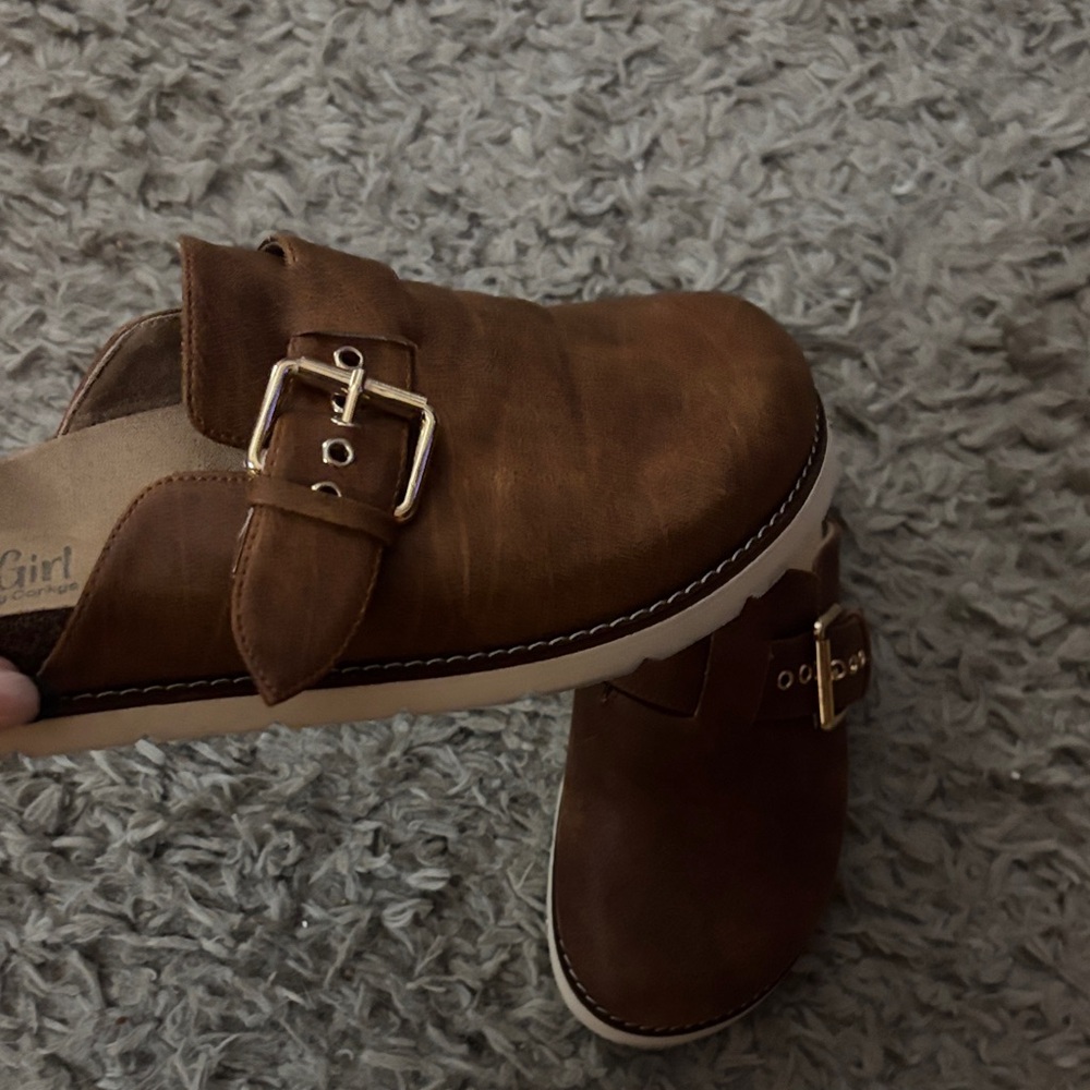 Corkys Brown Leather Slip-On Loafers - Picture 3 of 4